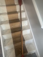 vintage wooden oar kayak