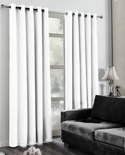 White Eyelet Curtains BlockOut