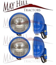 PAIR Head light Lamp Vertical Mounted Fordson Super Dexta & Super Major Tractor
