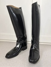 Regent Horse Riding Boot Size 7 Black Leather Equestrian Made In England