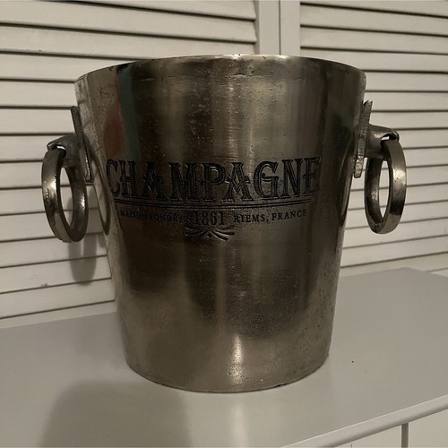 Vintage champagne silver metal - vintage,