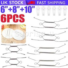 Wire Plate Hangers White Wall Hanging Flexible Spring Display Art Decoration UK