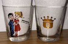 Vintage Advertising Glass
