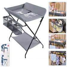 Folding Baby Changing Unit Table Station Changer Bed Storage Nursery Care Table