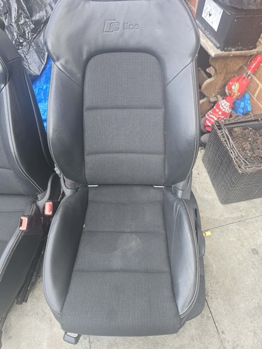 Audi half leather seats - half,