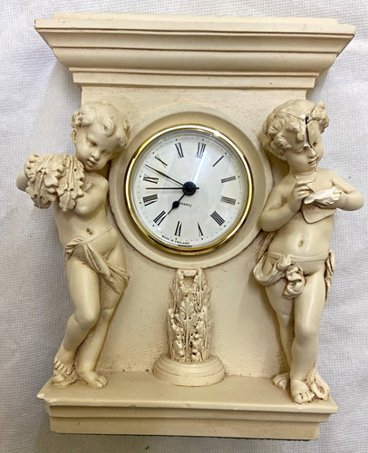 Artforum cherub mantel clock - cherub,