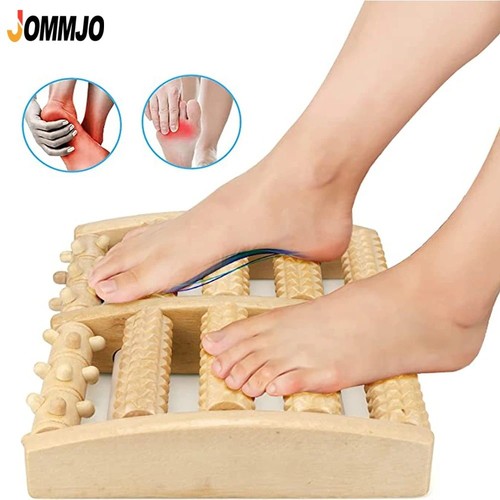 Roller wooden foot - foot, massager