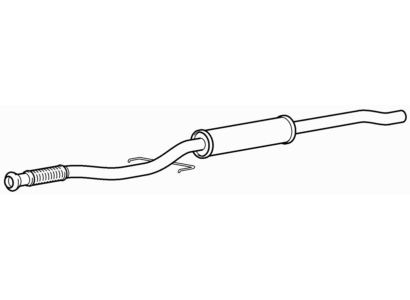 Centre exhaust middle silencer - exhaust,