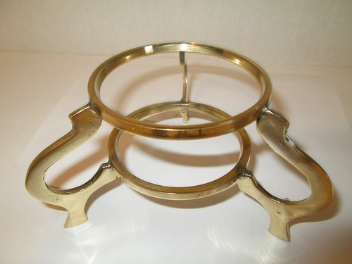 Solid brass crystal ball - brass,