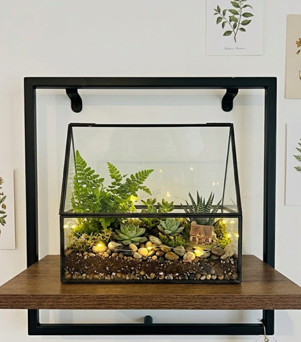 Decorative glass black metal - decorative,