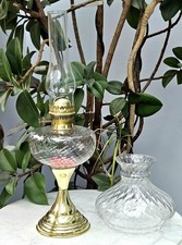 Vintage oil lamp with Glass