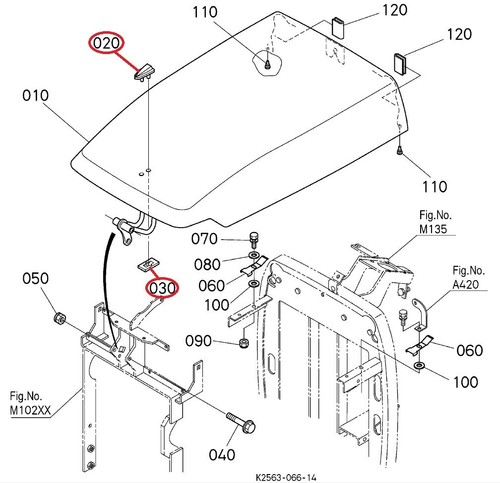 K256154130 bonnet mark nut - k256154130, &