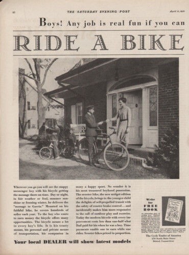 1931 bicycle bike - 1931,