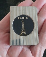 PARIS METAL  MATCHBOX  HOLDER