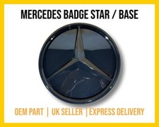 FRONT GRILLE STAR BADGE EMBLEM MERCEDES BENZ 2018 + W177 W205 W118 W257 - BLACK