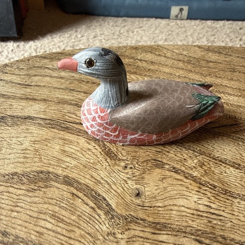 Small wooden duck ornaments - small,