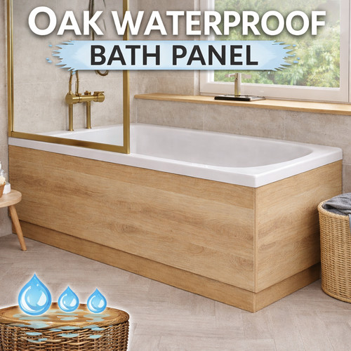 Oak effect bath panel - oak,