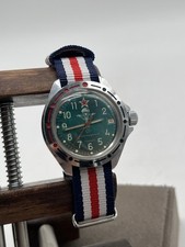 Vostok Komandirskie Manual Wind Men's Watch CCCP | Turquoise - F.4
