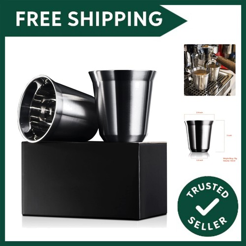 Espresso cups stainless steel - espresso,
