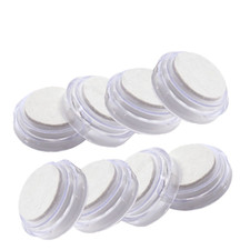 Furniture Castor Cup Large Clear With Felt 66mmFloor Chair Protectors Padded 8pk