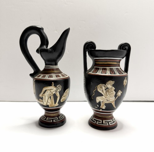 Classical greek pottery vase - pottery,