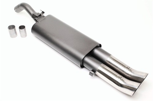 Sports exhaust steel 2x76mm - sports,