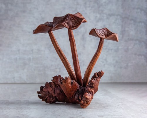 Mushroom sculpture dark - mushroom,