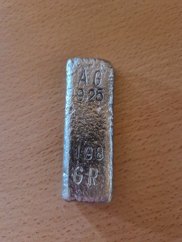 198g handpoured solid silver - handpoured,