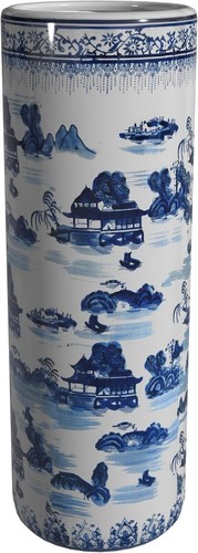 Floral blue gray porcelain - floral,