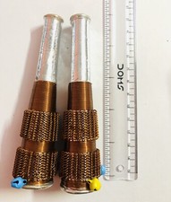 2 PC Handmade Clay Chilam Chillam Chillum Smoking Pipe Terracotta 4.5" Copper