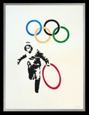 BANKSY "Olympic Rings Looter