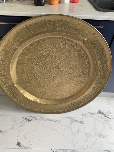 Antique large moroccan brass - antique,