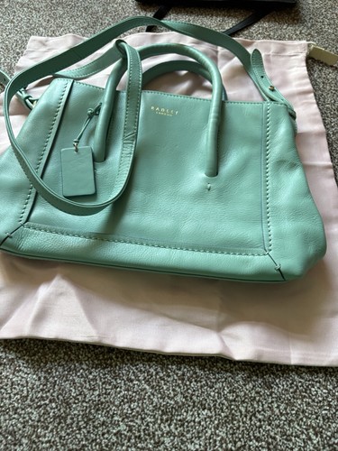 Green leather radley - green,