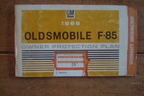 1966 oldsmobile owner - 1966, f-85