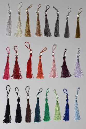 Mini key beaded tassels - beaded, craft