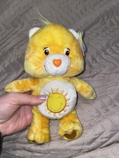 Vintage Care Bears Funshine Tie Dye Bear 2003 Special Edition Bean Plush