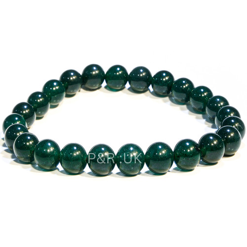 Green jade bracelet - bracelet, 8mm