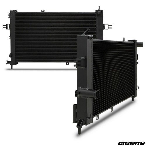 40mm black alloy radiator - radiator, rad