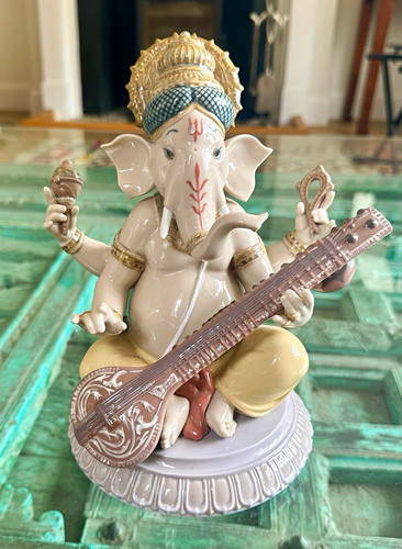 Lladro ganesha deity statue - ganesha,