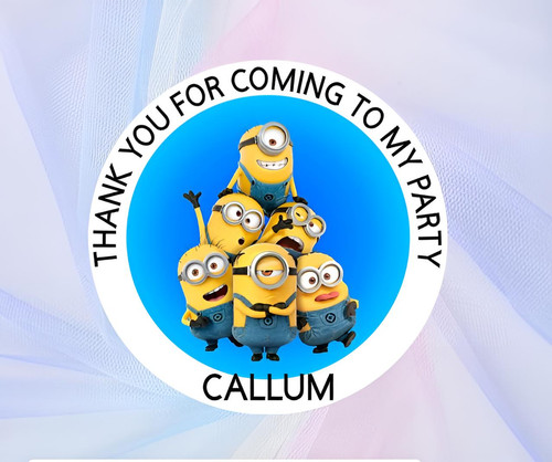 Personalised minion thank - personalised,