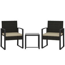 Outsunny Rattan Bistro Set, 3