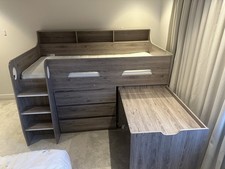Kids Bunk Bed with Stairs