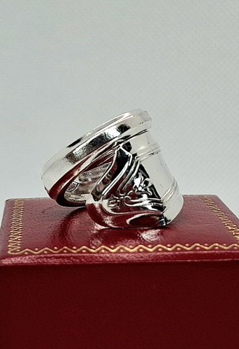 Spoon spiral ring silver - spiral, ring.