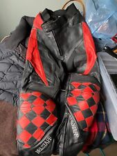 BELSTAFF MOTORCYCLE TROUSERS LEATHER 34.5 inch waist (44cm) Inside Leg 30 inches