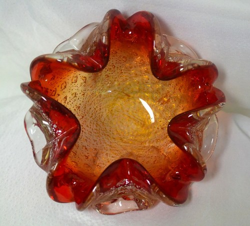 Vtg murano glass ruby red - vtg,