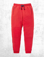 Boy's Mini Boden Joggers Full Length Warrior Knee Cotton Knee Pad Fire Red