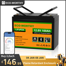 ECO-WORTHY 12V 100Ah Lithium