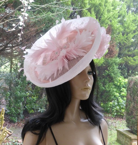 Light pink fascinator - light, pink/fascinator