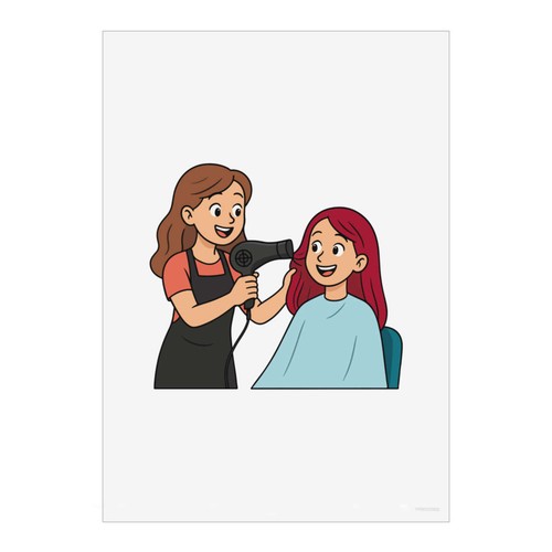 Hair stylist client - stylist, client'