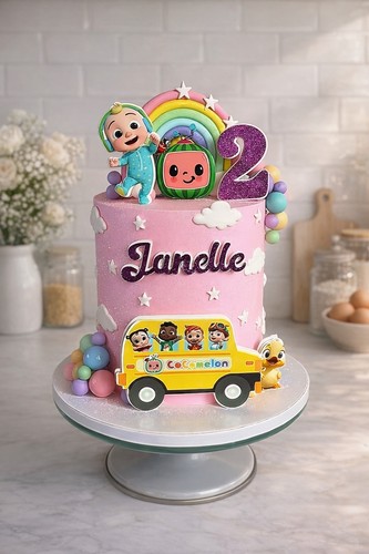 Cocomelon cake topper set - ,